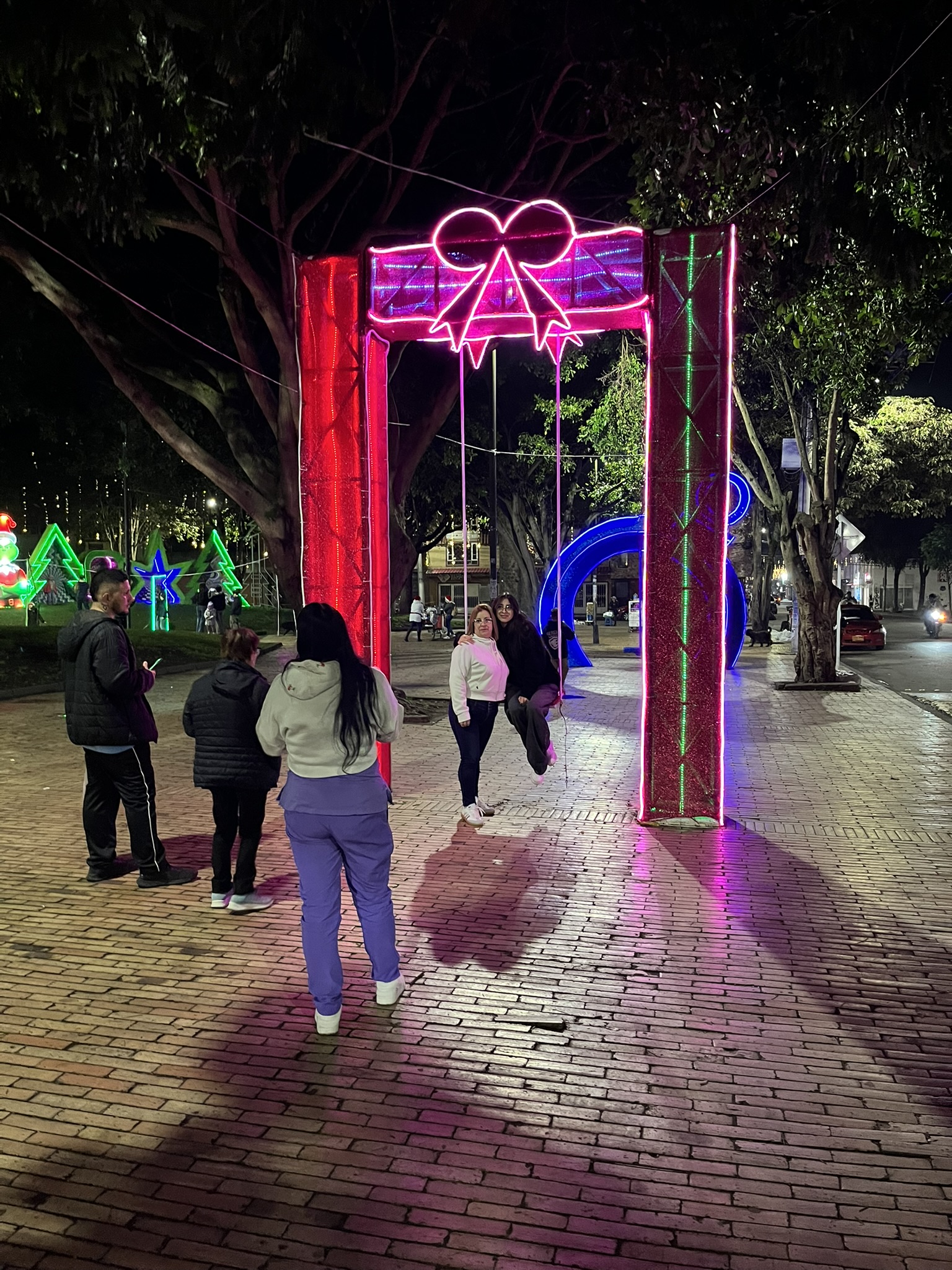 Campana columpio backing de fotos